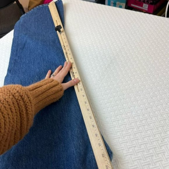 Vintage LEVI'S 511 Flare 100% Cotton Medium Indigo Blue Jeans Pants  W30 L32 - Picture 8 of 10